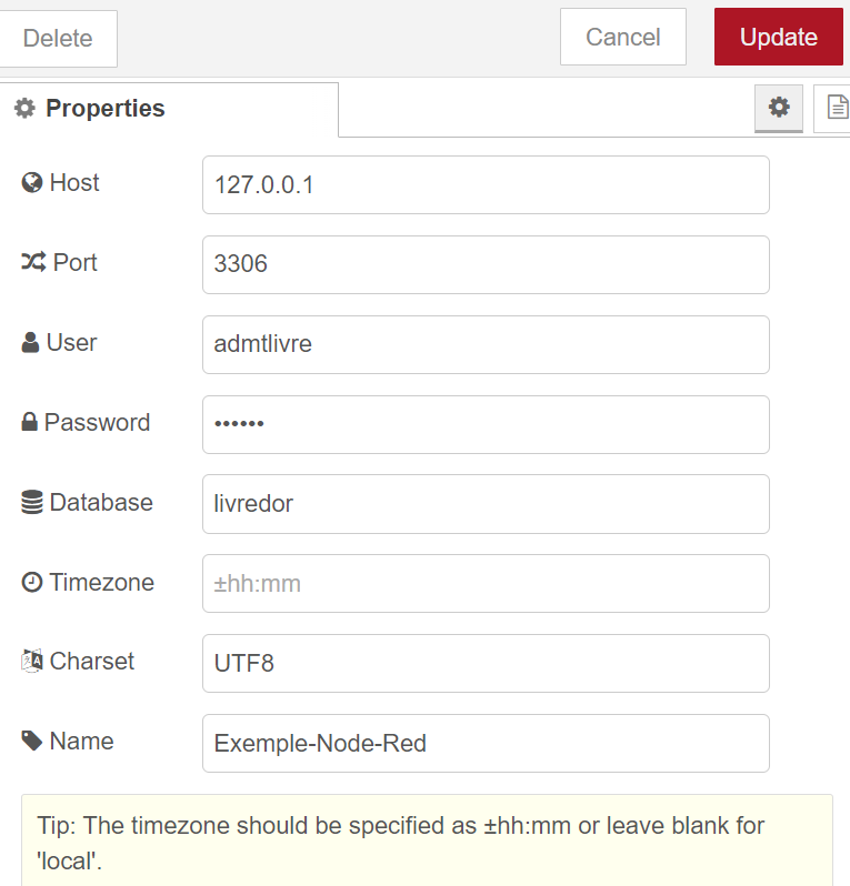 SQL-property Une découverte du Low code avec Node-Red