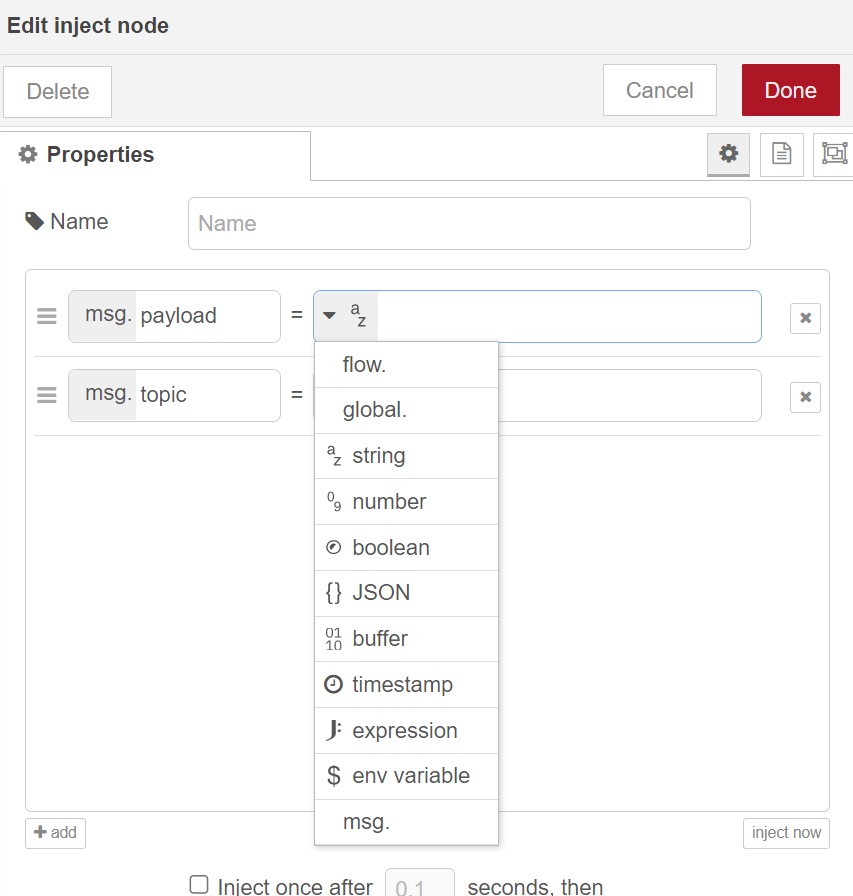 exemple-1 Une découverte du Low code avec Node-Red