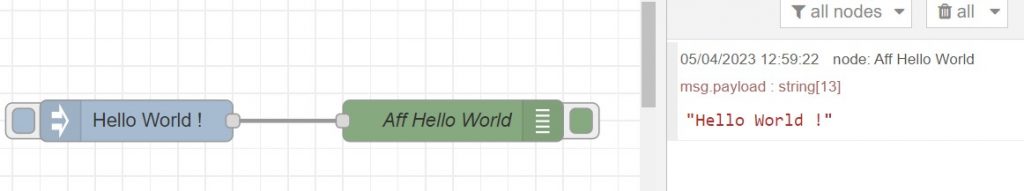 hello-world-1024x191 Une découverte du Low code avec Node-Red
